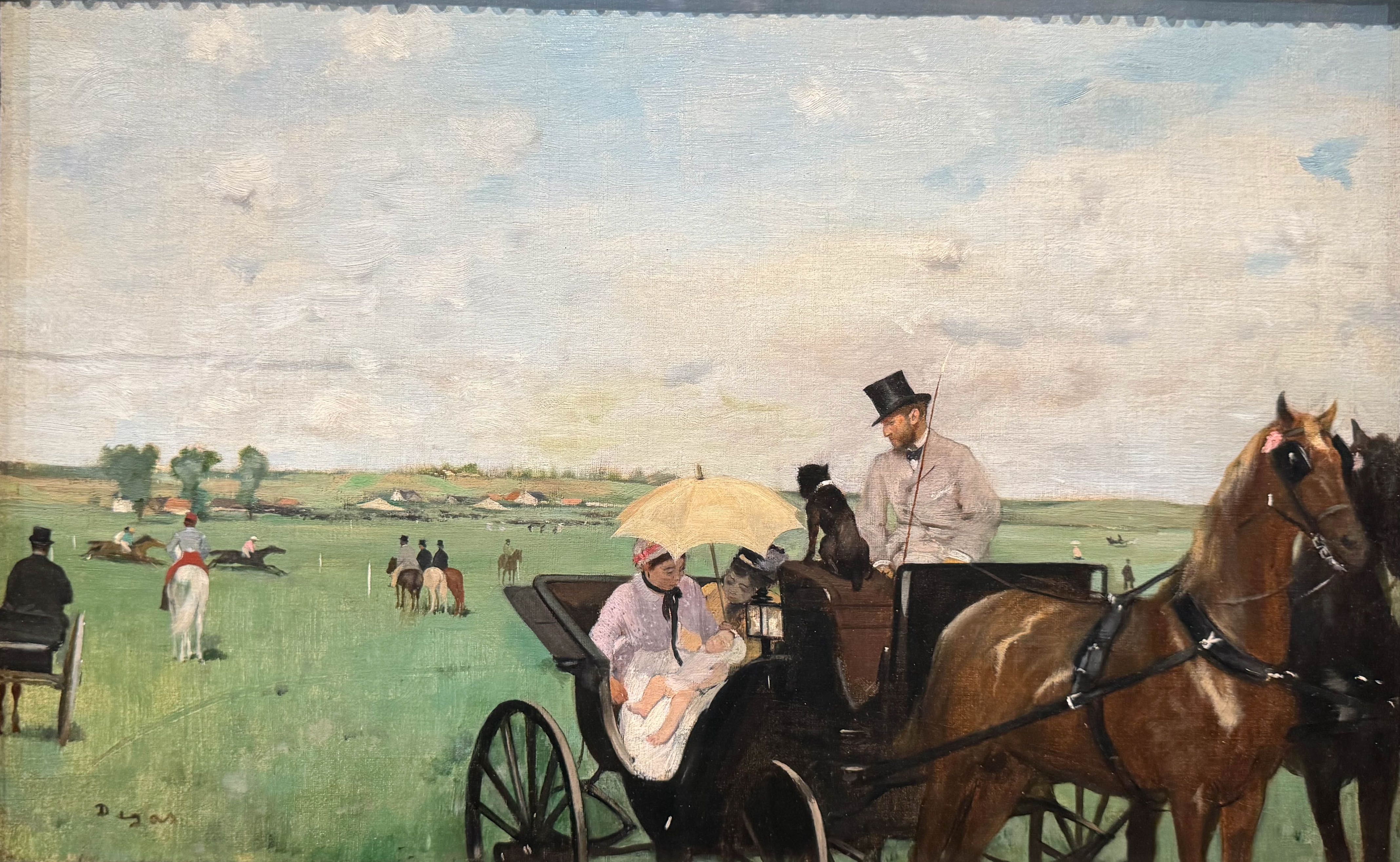 Aux courses de province (1869), Edgar Degas, Première exposition impressionniste, n° 63