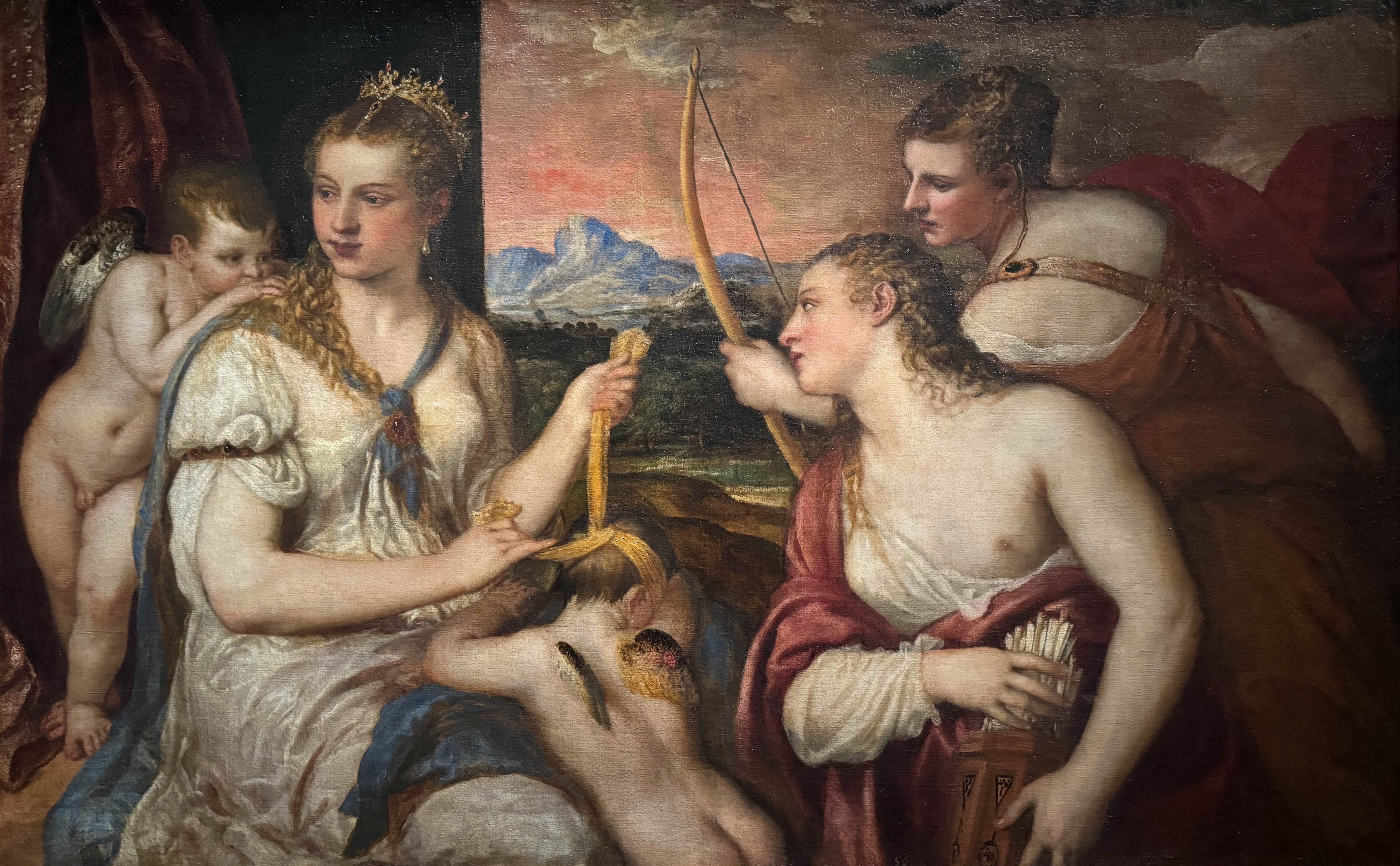 Vénus bandant mes yeux de l’Amour (1565), Titien, Galerie Borghèse, Rome