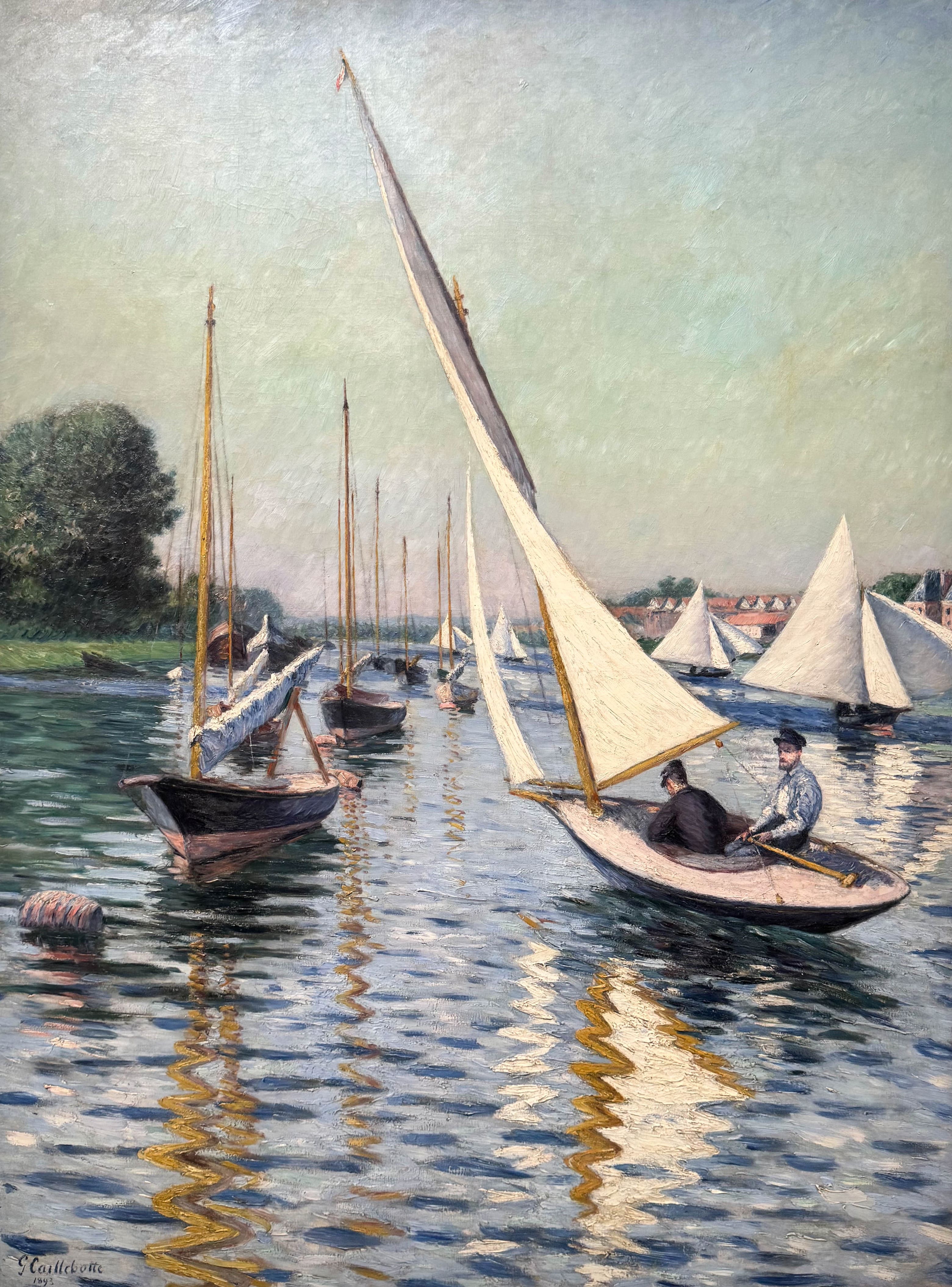 Une course de bateaux (1893), Gustave Caillebotte