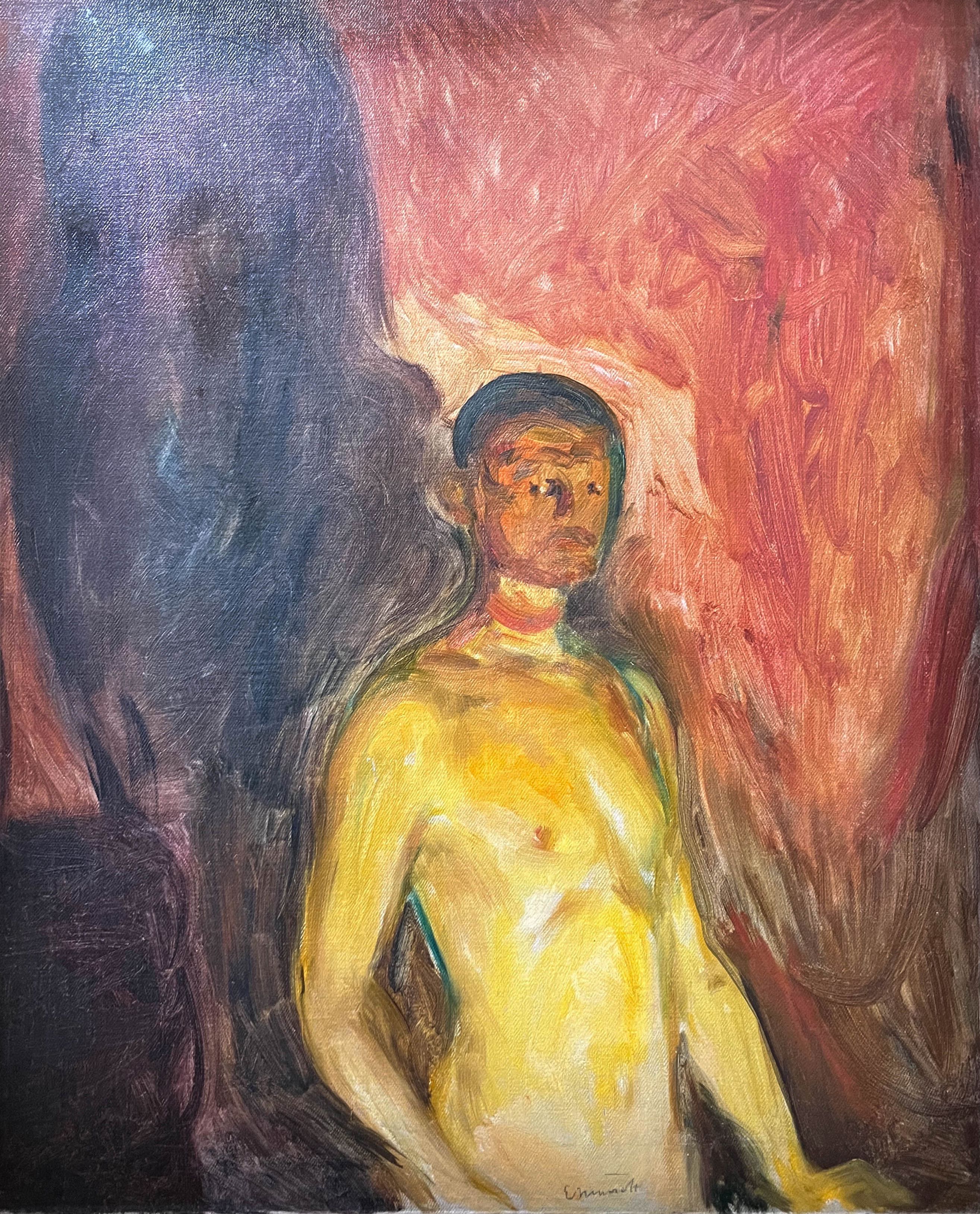 Autoportrait en enfer, Edvard Munch, 1903