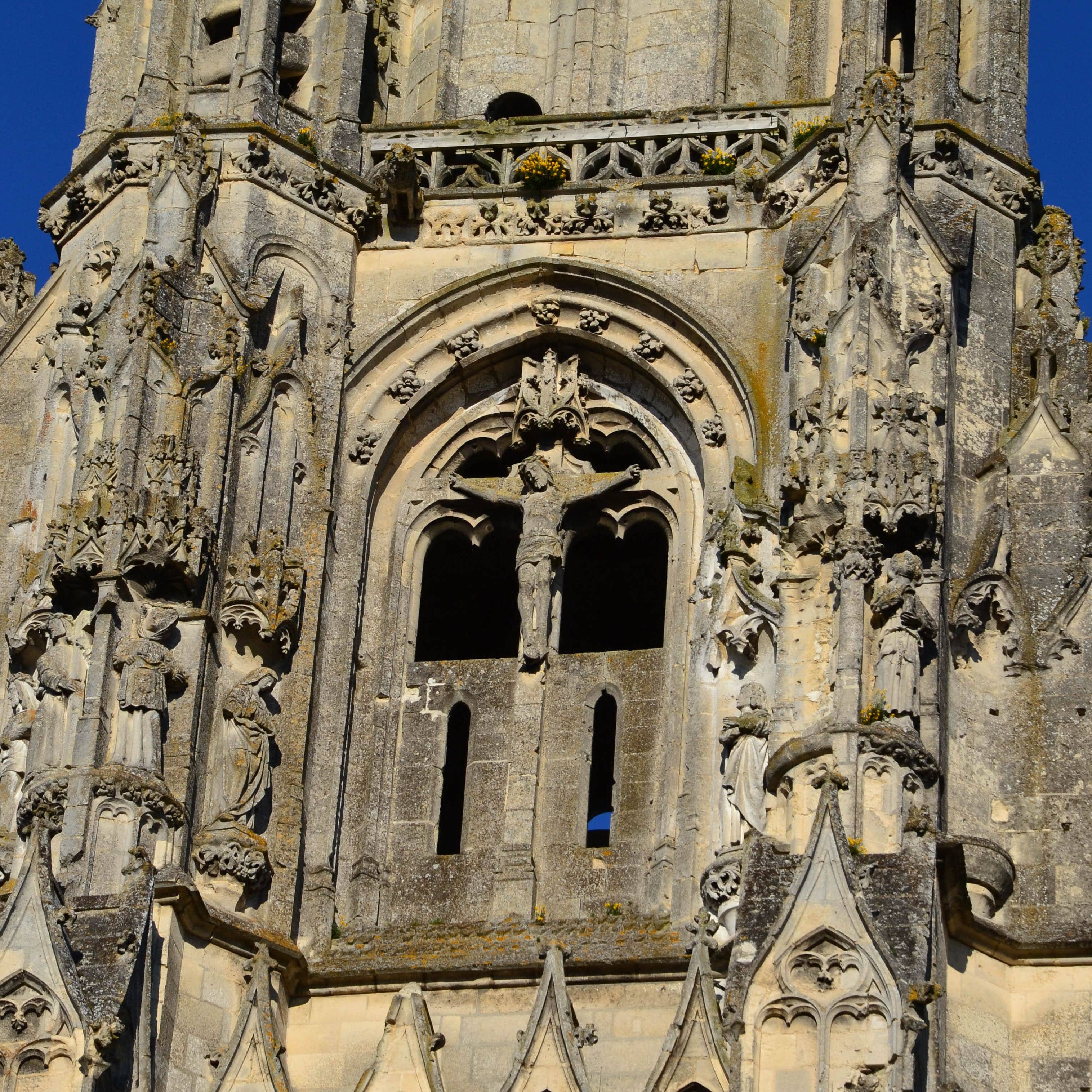 Flèche, abbaye Saint-Jean-des-Vignes, Soissons