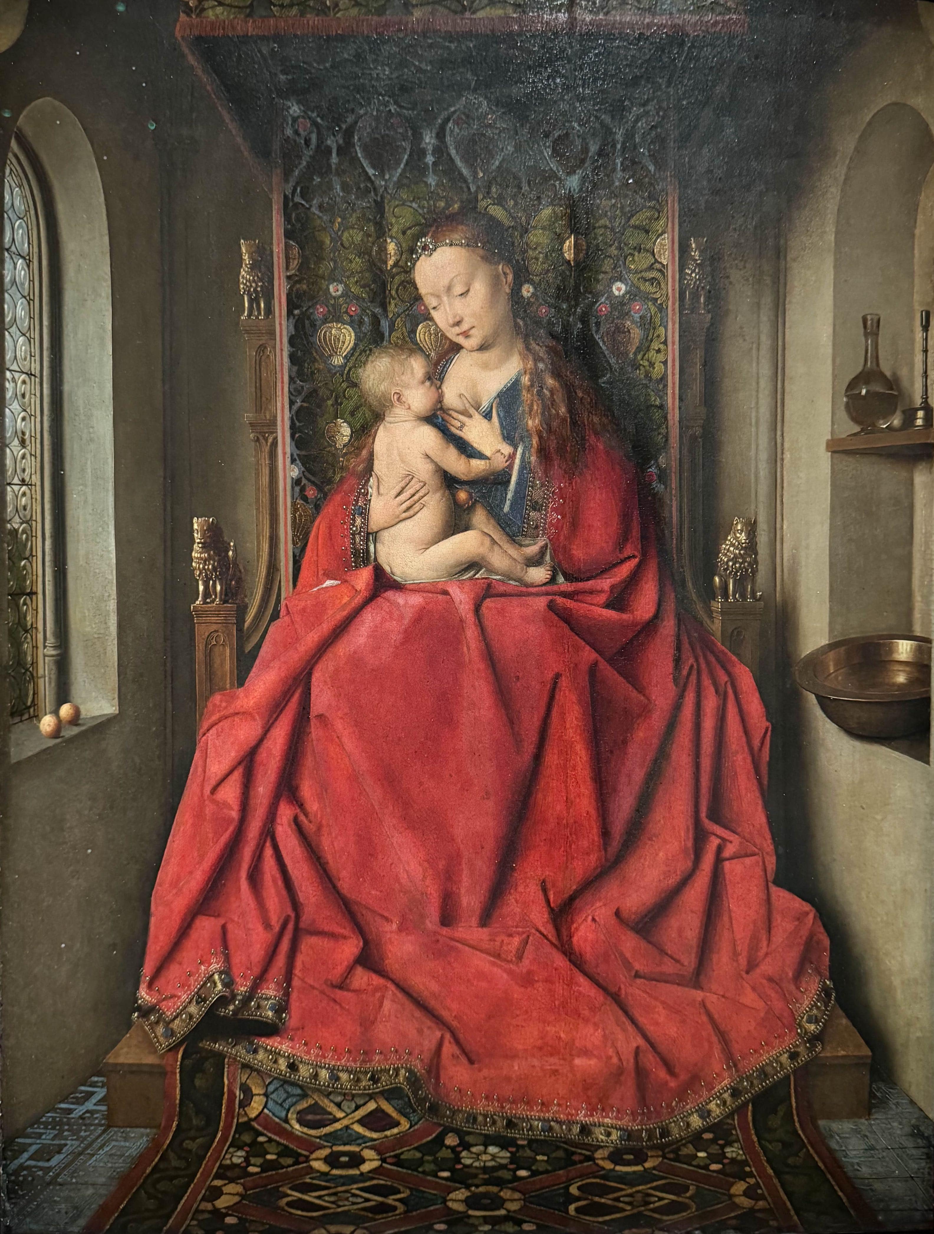 La Vierge et l’Enfant dite Vierge de Lucques (vers 1437), Jan van Eyck, Musée du Louvre